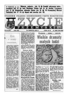 Życie Przemyskie : tygodnik Polskiej Zjednoczonej Partii Robotniczej. 1987, R. 21, nr 25 (1017) (24 czerwca)
