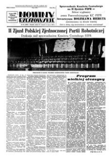 Nowiny Rzeszowskie : organ KW Polskiej Zjednoczonej Partii Robotniczej. 1954, R. 6, nr 61 (13-14 marca)