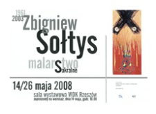 1961 2003 : Zbigniew Sołtys : malarstwo sakralne [Plakat]