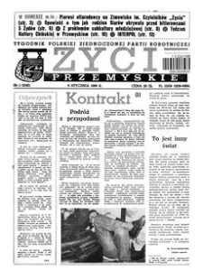 Życie Przemyskie : tygodnik Polskiej Zjednoczonej Partii Robotniczej. 1988, R. 22, nr 1 (1045) (6 stycznia)