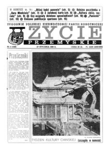 Życie Przemyskie : tygodnik Polskiej Zjednoczonej Partii Robotniczej. 1988, R. 22, nr 4 (1048) (27 stycznia)