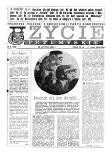 Życie Przemyskie : tygodnik Polskiej Zjednoczonej Partii Robotniczej. 1988, R. 22, nr 8 (1052) (24 lutego)