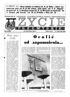 Życie Przemyskie : tygodnik Polskiej Zjednoczonej Partii Robotniczej. 1988, R. 22, nr 16 (1060) (20 kwietnia)