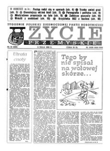 Życie Przemyskie : tygodnik Polskiej Zjednoczonej Partii Robotniczej. 1988, R. 22, nr 19 (1063) (11 maja)