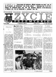 Życie Przemyskie : tygodnik Polskiej Zjednoczonej Partii Robotniczej. 1988, R. 22, nr 22 (1066) (1 czerwca)