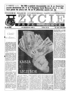 Życie Przemyskie : tygodnik Polskiej Zjednoczonej Partii Robotniczej. 1988, R. 22, nr 48 (1092) (30 listopada)