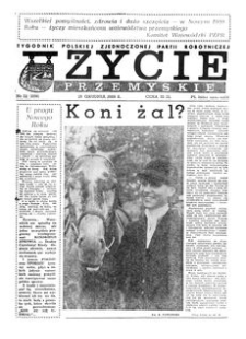 Życie Przemyskie : tygodnik Polskiej Zjednoczonej Partii Robotniczej. 1988, R. 22, nr 52 (1096) (28 grudnia)