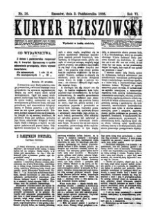 Kuryer Rzeszowski. 1886, R. 4, nr 26 (3 października)