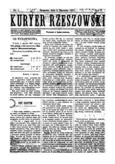 Kuryer Rzeszowski. 1887, R. 5, nr 1 (2 stycznia)