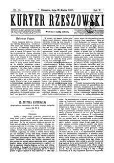 Kuryer Rzeszowski. 1887, R. 5, nr 10 (6 marca)