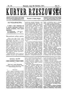 Kuryer Rzeszowski. 1887, R. 5, nr 26 (26 czerwca)