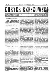 Kuryer Rzeszowski. 1887, R. 5, nr 28 (10 lipca)