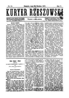 Kuryer Rzeszowski. 1887, R. 5, nr 51 (18 grudnia)