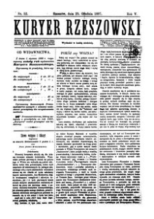 Kuryer Rzeszowski. 1887, R. 5, nr 52 (25 grudnia)