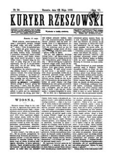 Kuryer Rzeszowski. 1888, R. 6, nr 20 (13 maja)