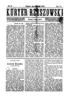 Kuryer Rzeszowski. 1888, R. 6, nr 22 (27 maja)