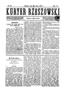 Kuryer Rzeszowski. 1888, R. 6, nr 30 (22 lipca)