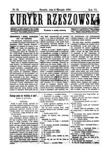 Kuryer Rzeszowski. 1888, R. 6, nr 32 (5 sierpnia)