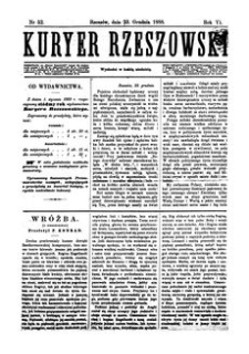 Kuryer Rzeszowski. 1888, R. 6, nr 52 (23 grudnia)