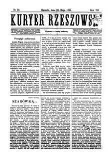 Kuryer Rzeszowski. 1889, R. 7, nr 20 (19 maja)