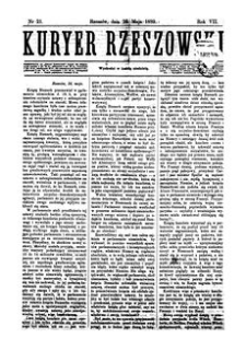 Kuryer Rzeszowski. 1889, R. 7, nr 21 (26 maja)