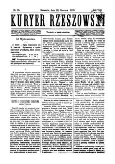 Kuryer Rzeszowski. 1889, R. 7, nr 25 (23 czerwca)
