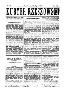 Kuryer Rzeszowski. 1889, R. 7, nr 30 (28 lipca)