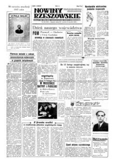 Nowiny Rzeszowskie : organ KW Polskiej Zjednoczonej Partii Robotniczej. 1955, R. 7, nr 19 (22-23 stycznia)
