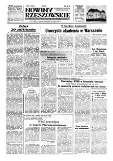 Nowiny Rzeszowskie : organ KW Polskiej Zjednoczonej Partii Robotniczej. 1955, R. 7, nr 97 (25 kwietnia)