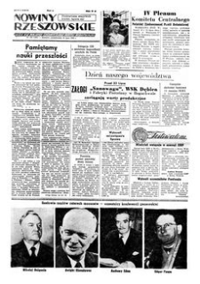 Nowiny Rzeszowskie : organ KW Polskiej Zjednoczonej Partii Robotniczej. 1955, R. 7, nr 169 (18 lipca)