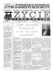 Życie Przemyskie : tygodnik Polskiej Zjednoczonej Partii Robotniczej. 1989, R. 23, nr 3 (1099) (18 stycznia)