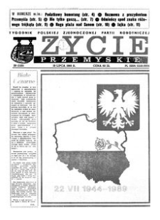 Życie Przemyskie : tygodnik Polskiej Zjednoczonej Partii Robotniczej. 1989, R. 23, nr 29 (1125) (19 lipca)