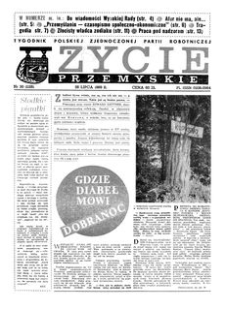 Życie Przemyskie : tygodnik Polskiej Zjednoczonej Partii Robotniczej. 1989, R. 23, nr 30 (1126) (26 lipca)