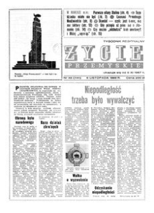 Życie Przemyskie : tygodnik regionalny. 1989, R. 23, nr 45 (1141) (8 listopada)