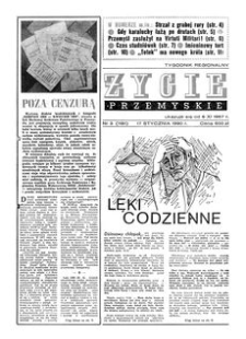 Życie Przemyskie : tygodnik regionalny. 1990, R. 24, nr 3 (1151) (17 stycznia)