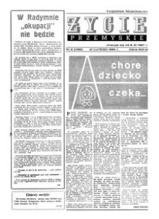 Życie Przemyskie : tygodnik regionalny. 1990, R. 24, nr 8 (1156) (21 lutego)