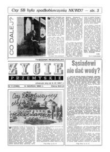 Życie Przemyskie : tygodnik regionalny. 1990, R. 24, nr 11 (1159) (14 marca)