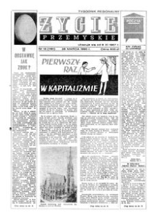 Życie Przemyskie : tygodnik regionalny. 1990, R. 24, nr 13 (1161) (28 marca)