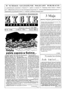 Życie Przemyskie : tygodnik regionalny. 1990, R. 24, nr 18 (1166) (2 maja)
