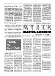 Życie Przemyskie : tygodnik regionalny. 1990, R. 24, nr 20 (1168) (16 maja)