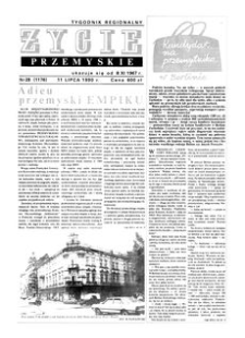 Życie Przemyskie : tygodnik regionalny. 1990, R. 24, nr 28 (1176) (11 lipca)