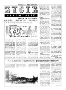 Życie Przemyskie : tygodnik regionalny. 1990, R. 24, nr 31 (1179) (1 sierpnia)