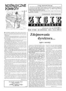 Życie Przemyskie : tygodnik regionalny. 1990, R. 24, nr 48 (1196) (28 listopada)
