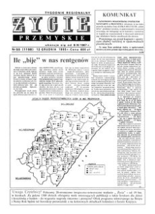 Życie Przemyskie : tygodnik regionalny. 1990, R. 24, nr 50 (1198) (12 grudnia)