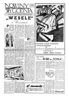 Nowiny Tygodnia : dodatek społeczno-kulturalny „Nowin Rzeszowskich”. 1957, R. 8, nr 15 (20 kwietnia)