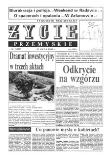 Życie Przemyskie : tygodnik regionalny. 1991, R. 25, nr 31 (1231) (31 lipca)