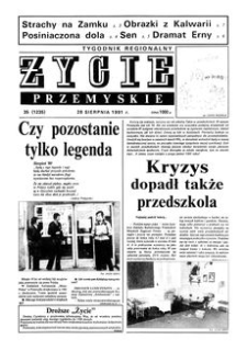 Życie Przemyskie : tygodnik regionalny. 1991, R. 25, nr 35 (1235) (28 sierpnia)