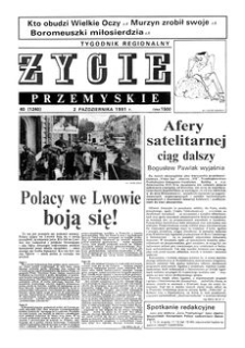 Życie Przemyskie : tygodnik regionalny. 1991, R. 25, nr 40 (1240) (2 października)