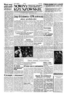 Nowiny Rzeszowskie : organ KW Polskiej Zjednoczonej Partii Robotniczej. 1956, R. 8, nr 20 (24 stycznia)