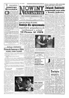Nowiny Rzeszowskie : organ Komitetu Wojewódzkiego PZPR. 1956, R. 8, nr 209 (1-2 września)